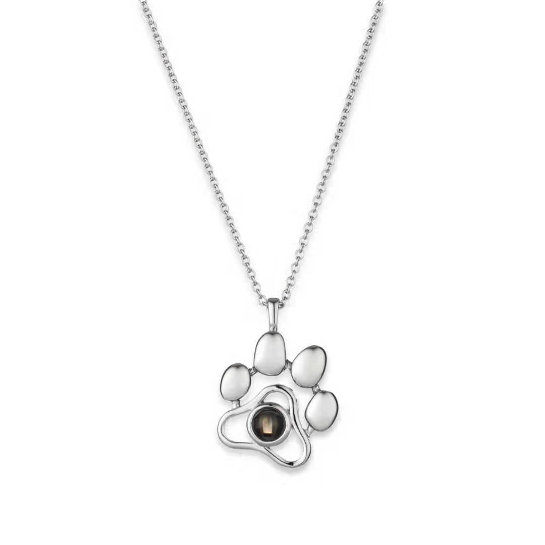 PawPrint Love Necklace – Says ‘I Love You’ in 100 Languages